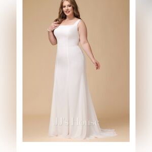 JJs House Trumpet Square Neck Bridal Dress